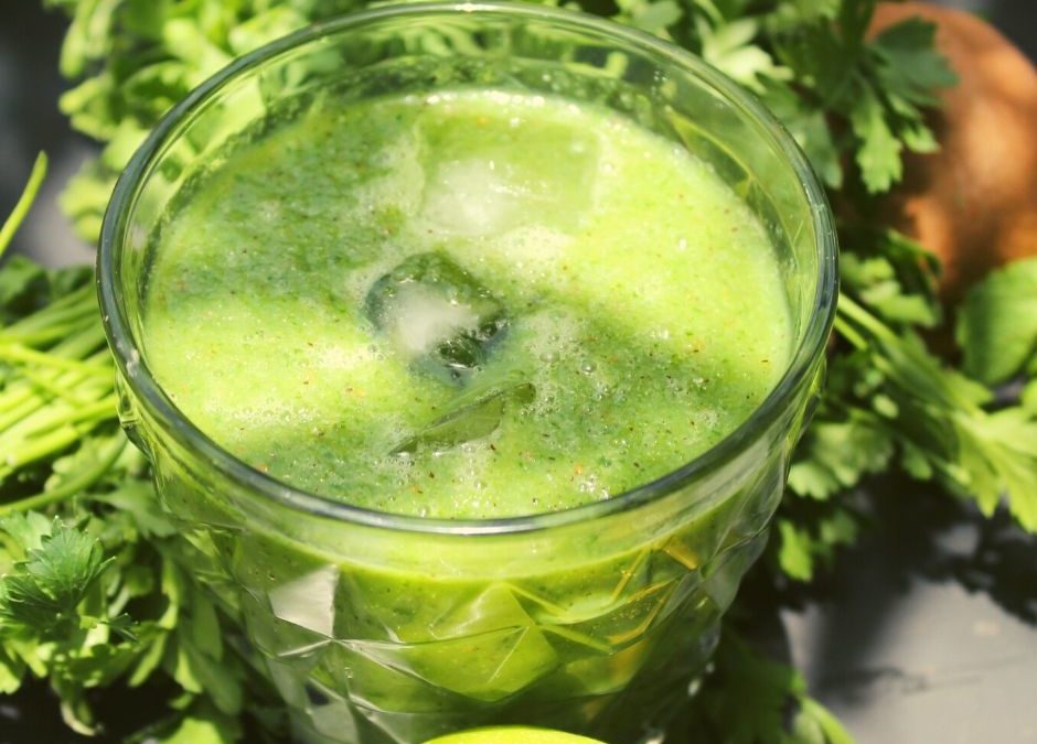 smoothie zielone z pietruszka